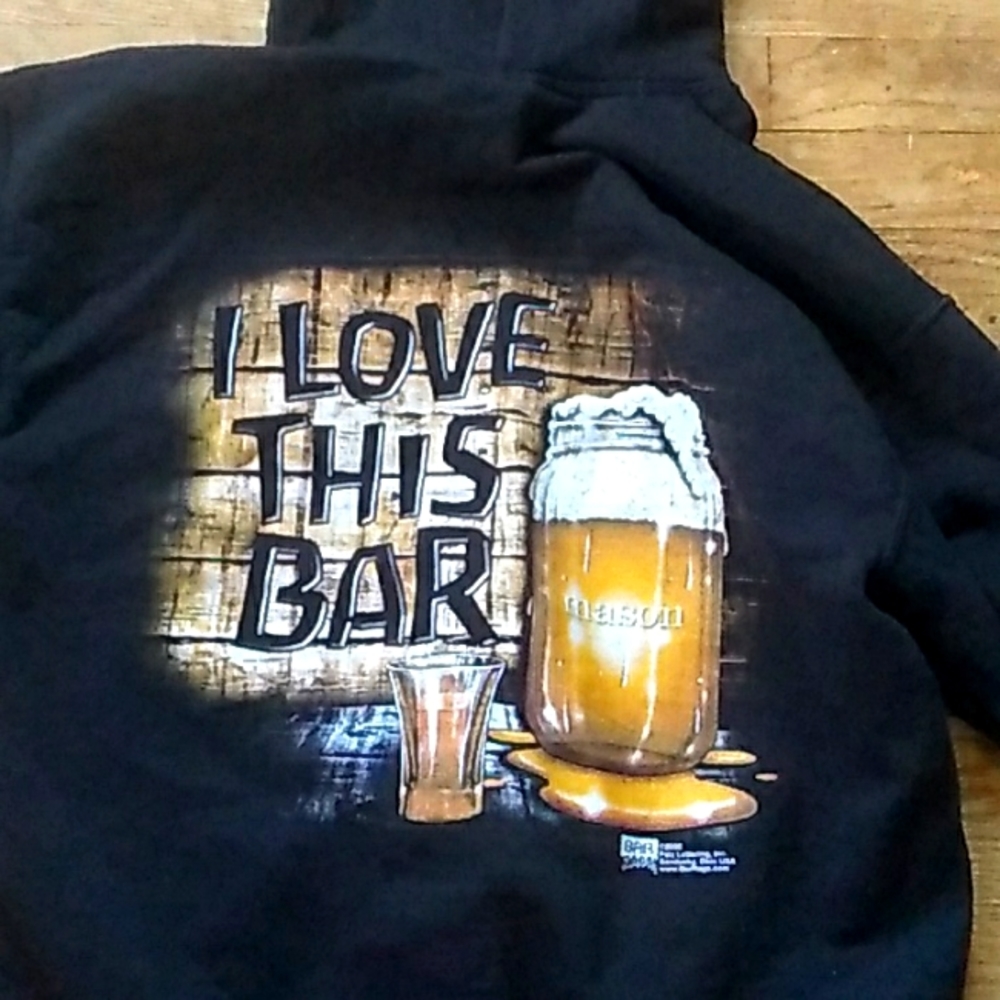 🍻 Sweatshirt Hoodie Jiggers Milaca Minnesota UniSex EUC  Sz Medium